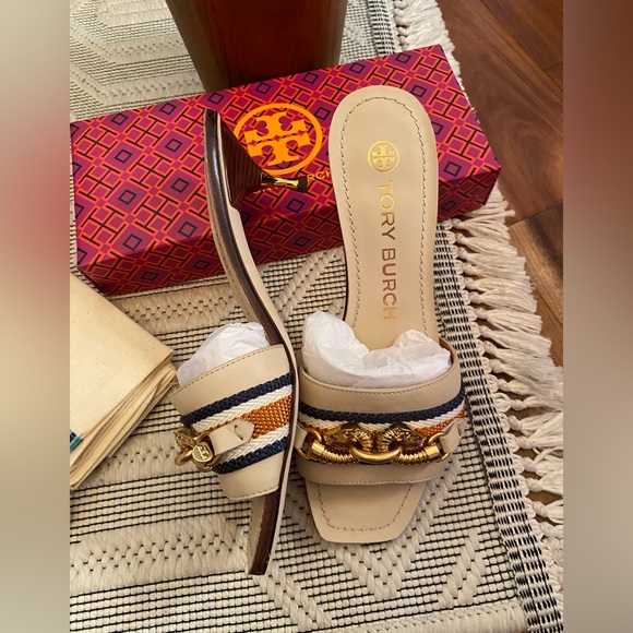 Tory Burch Jessa 55MM Calf Leather Sandals - Picture 7 of 9